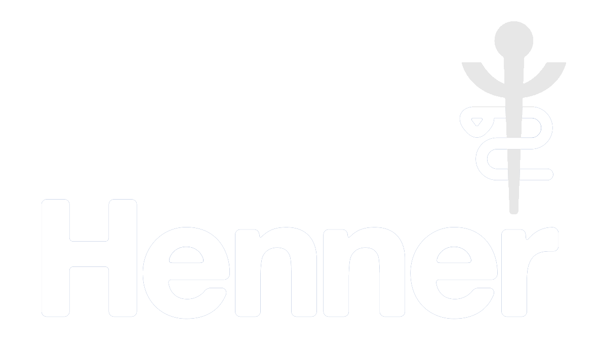 Henner logo blanc